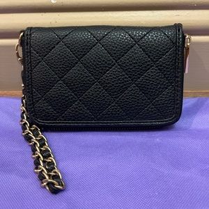 Black Faux Leather KC Jagger Wristlet!